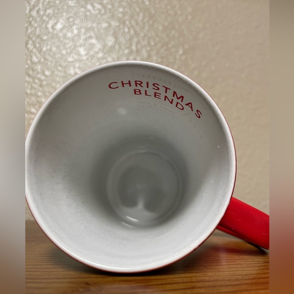Starbucks 2014 Red Christmas Blend Ceramic Mug with logo - Picture 4 of 5